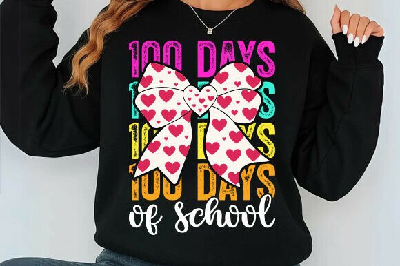 100 Days Bow: Graphics for T-Shirt Designs
