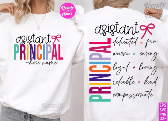 Assistant Principal SVG: Graphics for T-Shirt Designs