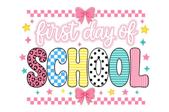 First Day of School Girl SVG for T-Shirt Designs