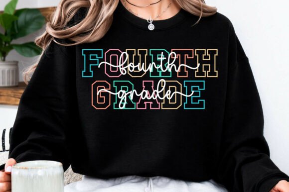 Fourth Grade Teacher Shirt SVG & Graphics