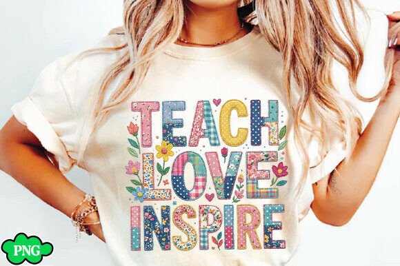 Teach Love Inspire SVG: Graphics for T-Shirt Designs