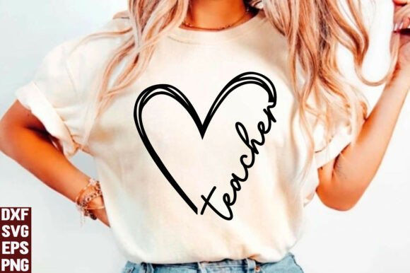 Teacher Heart SVG: Elevating Graphics for T-Shirt Designs